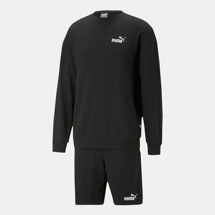 PUMA Men's Relaxed Sweat Set Black image number 0