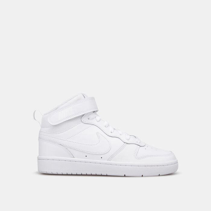 Nike Kids' Court Borough Mid 2 Shoes White Nike Kids' Court Borough Mid 2 Shoes White image number 0