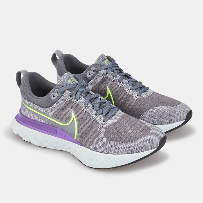 Nike Men's React Infinity Flyknit Shoe Grey Nike Men's React Infinity Flyknit Shoe Grey image number 1