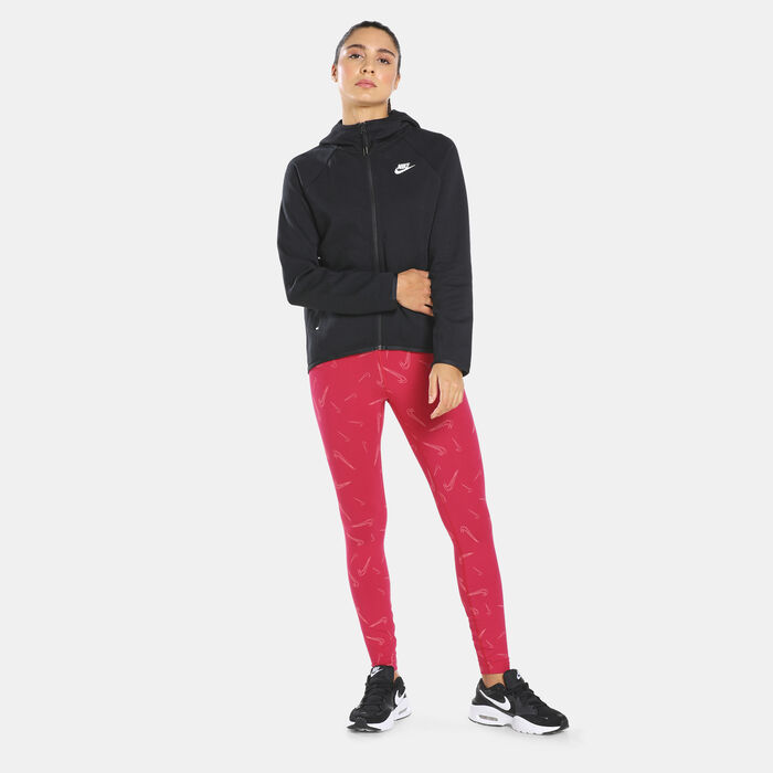 Nike Women's Sportswear Allover Print Leggings Red Nike Women's Sportswear Allover Print Leggings Red image number 2