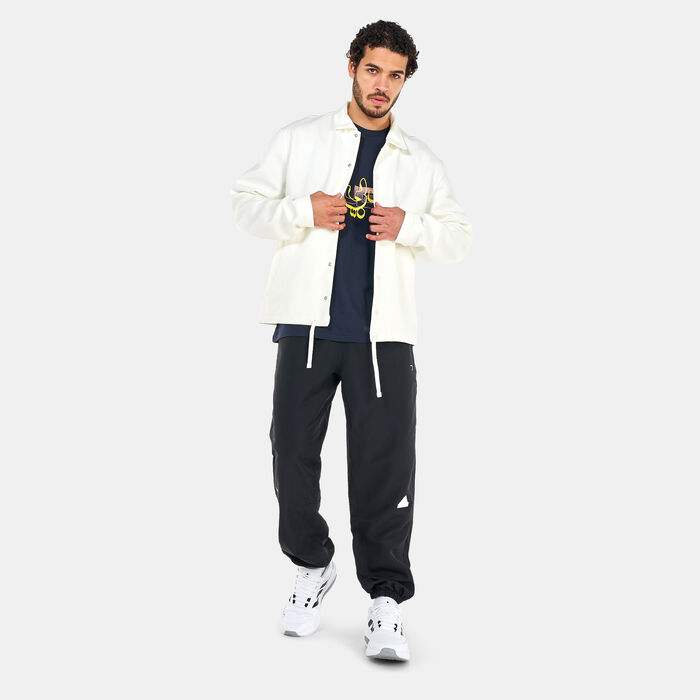 adidas Men's Coach Jacket Beige adidas Men's Coach Jacket Beige image number 2