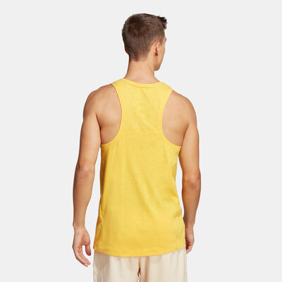 adidas Men's Yoga Training Tank Top yellow