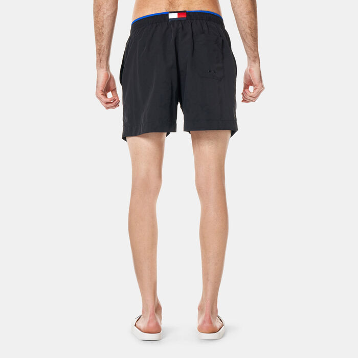 Tommy Hilfiger Men's Flag Recycled Swimming Shorts Black image number 1