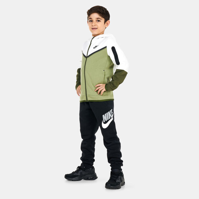 Nike Kids' Sportswear Tech Fleece Hoodie (Older Kids) Green Nike Kids' Sportswear Tech Fleece Hoodie (Older Kids) Green image number 2