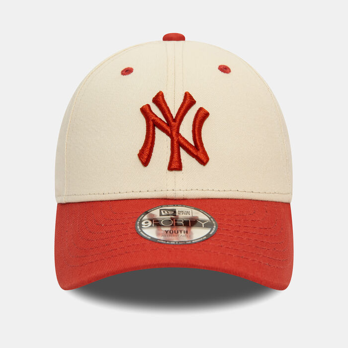 New Era Kids' MBL New York Yankees Contrast 9FORTY Cap Beige New Era Kids' MBL New York Yankees Contrast 9FORTY Cap Beige image number 0