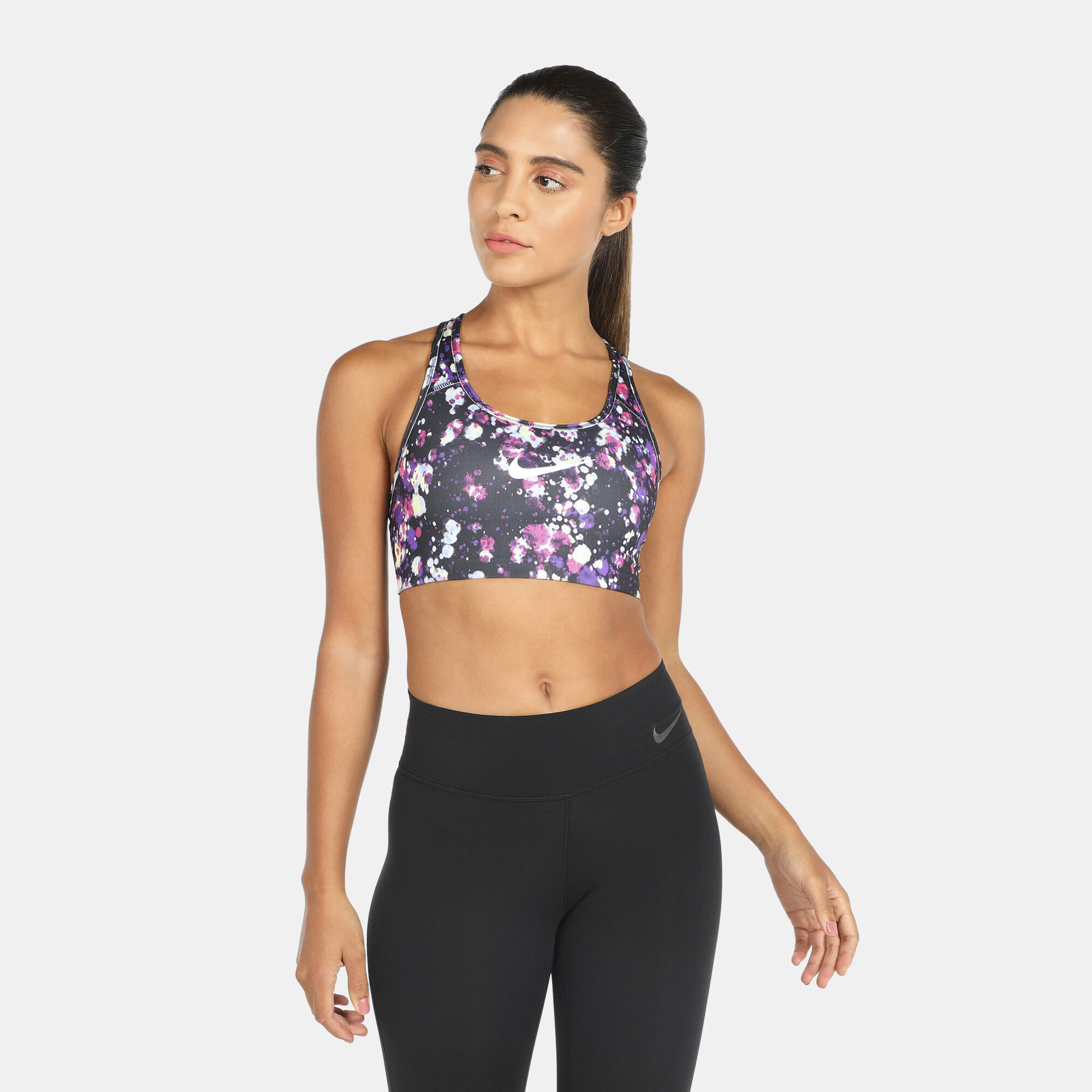 Nike women's pro classic swoosh sports bra top