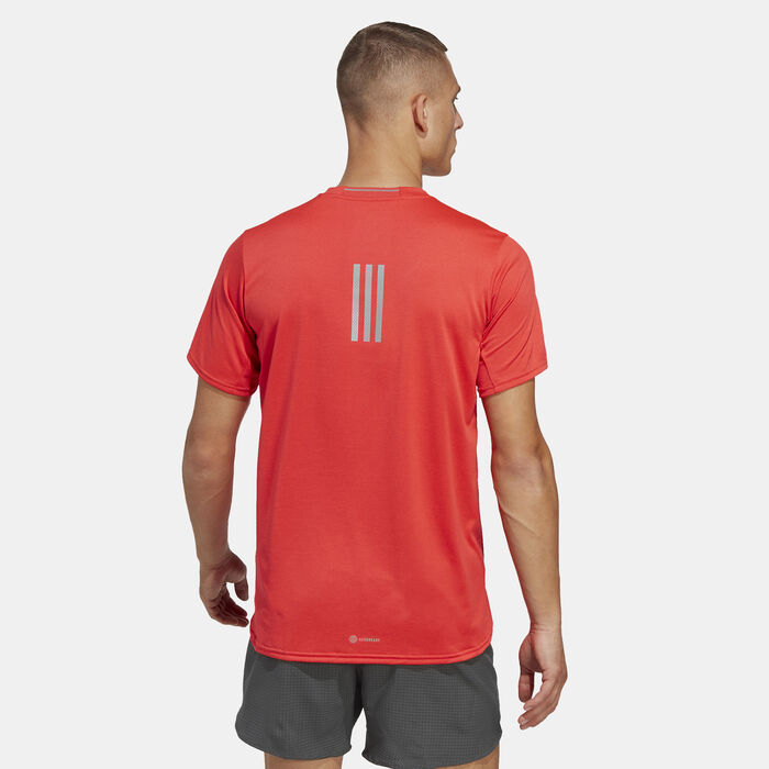 adidas Men's Designed 4 Running T-Shirt Red image number 1