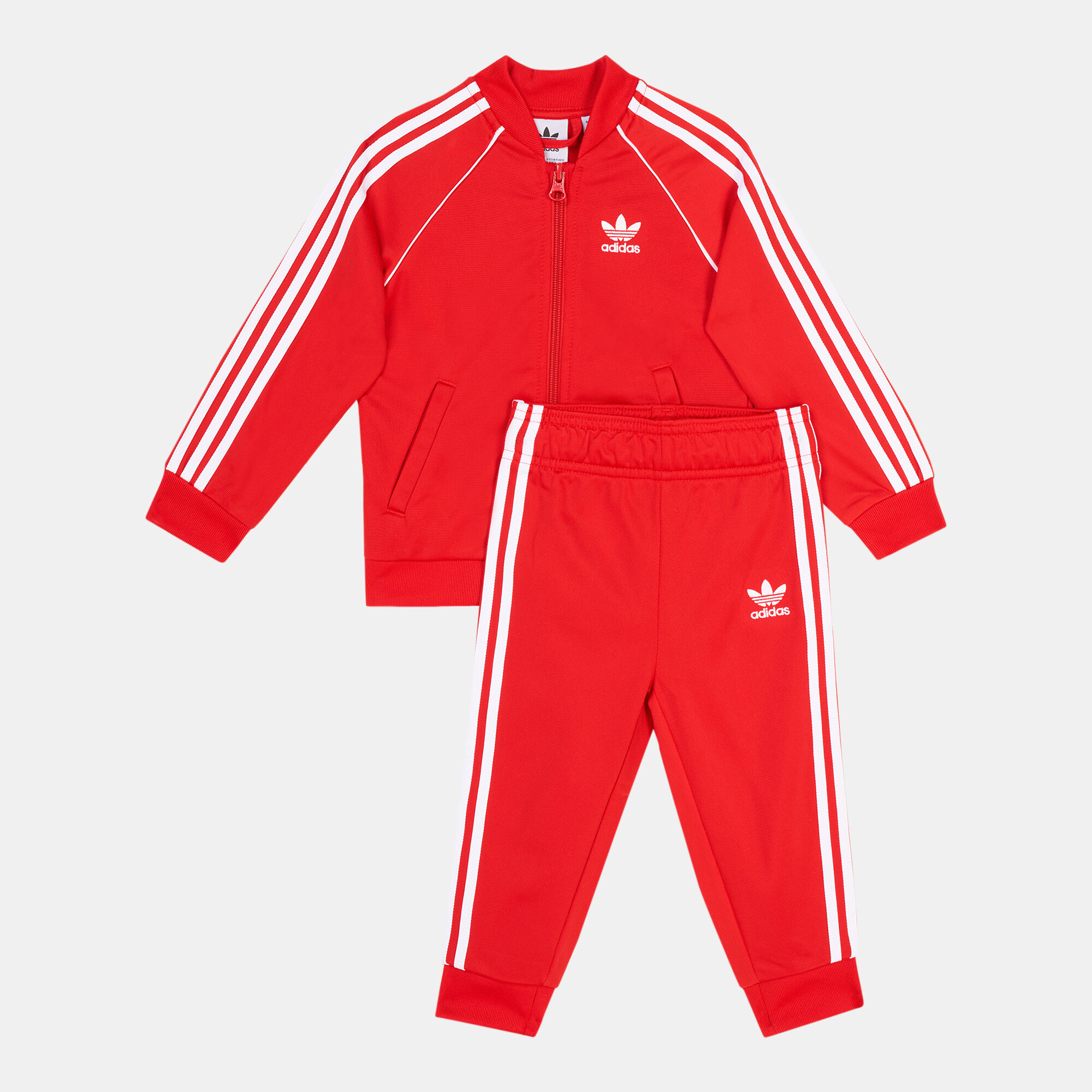 Baby boy red outlet adidas tracksuit