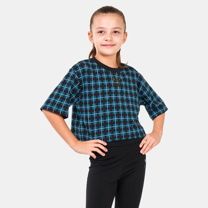 PUMA Kids' Classics 90's Prep Allover Print T-Shirt Multi-Color PUMA Kids' Classics 90's Prep Allover Print T-Shirt Multi-Color image number 0