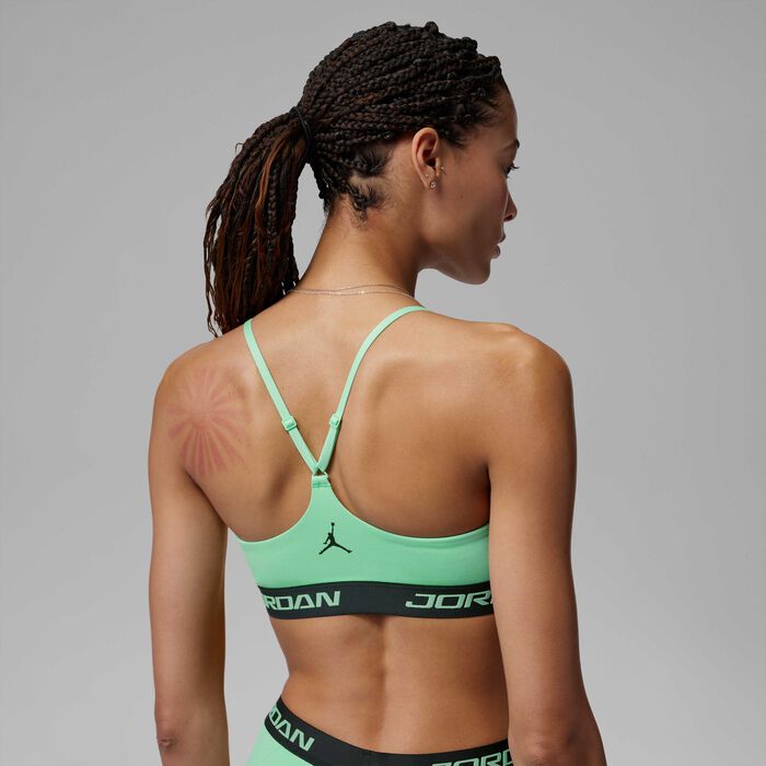 Jordan Women's Sport Essentials Dri-FIT Padded Training Sports Bra Green image number 1