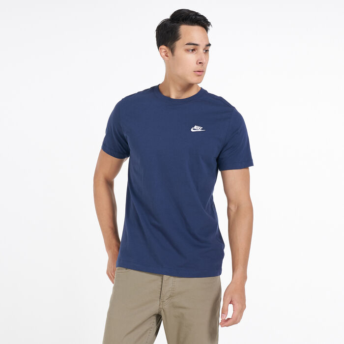 Nike Men's Sportswear Club T-Shirt Blue Nike Men's Sportswear Club T-Shirt Blue image number 0