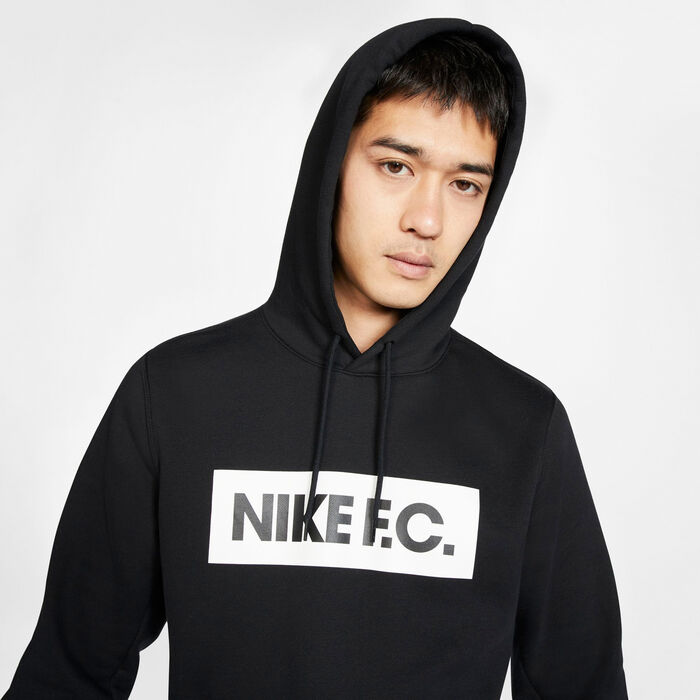 Nike Men's F.C. Essential Hoodie Grey Nike Men's F.C. Essential Hoodie Grey image number 3