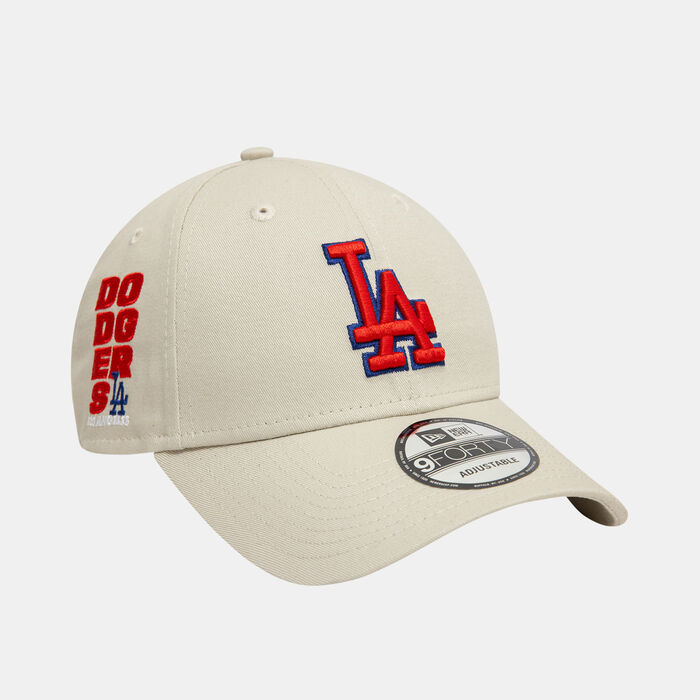 New Era Men's MLB Los Agneles Dodgers Side Patch 9FORTY Cap Beige New Era Men's MLB Los Agneles Dodgers Side Patch 9FORTY Cap Beige image number 2