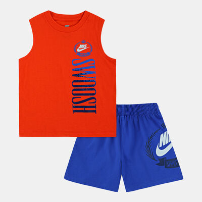 Nike Kids' Sportswear AYG Tank Top and Shorts Set Blue
