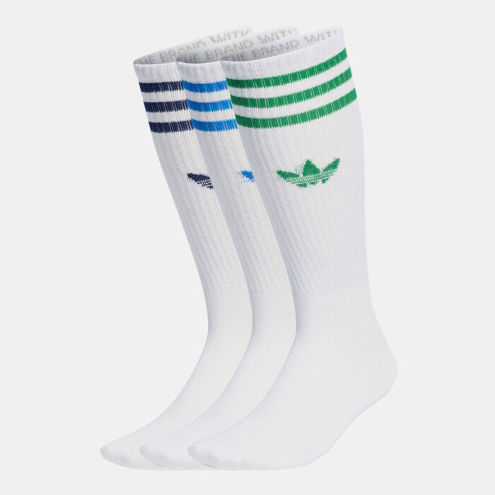 adidas Originals Men's Solid Crew Socks (3 Pairs) Multi-Color image number 0