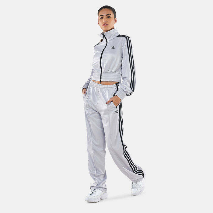 adidas Originals Women's Adicolor Classics High-Shine Straight-Leg Track Pants Silver image number 2
