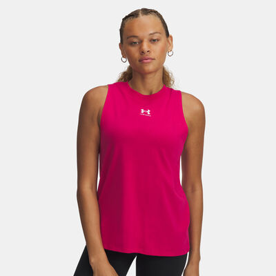 Under Armour Women's Rival Muscle Tank Top Pink