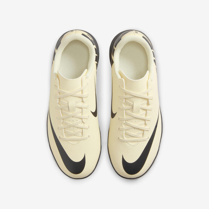 Nike Kids' Mercurial Vapor 15 Club Turf Football Shoes Ivory image number 3