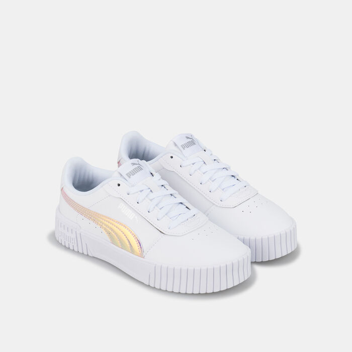 PUMA Kids' Carina 2.0 Holo Jr Shoe White PUMA Kids' Carina 2.0 Holo Jr Shoe White image number 1