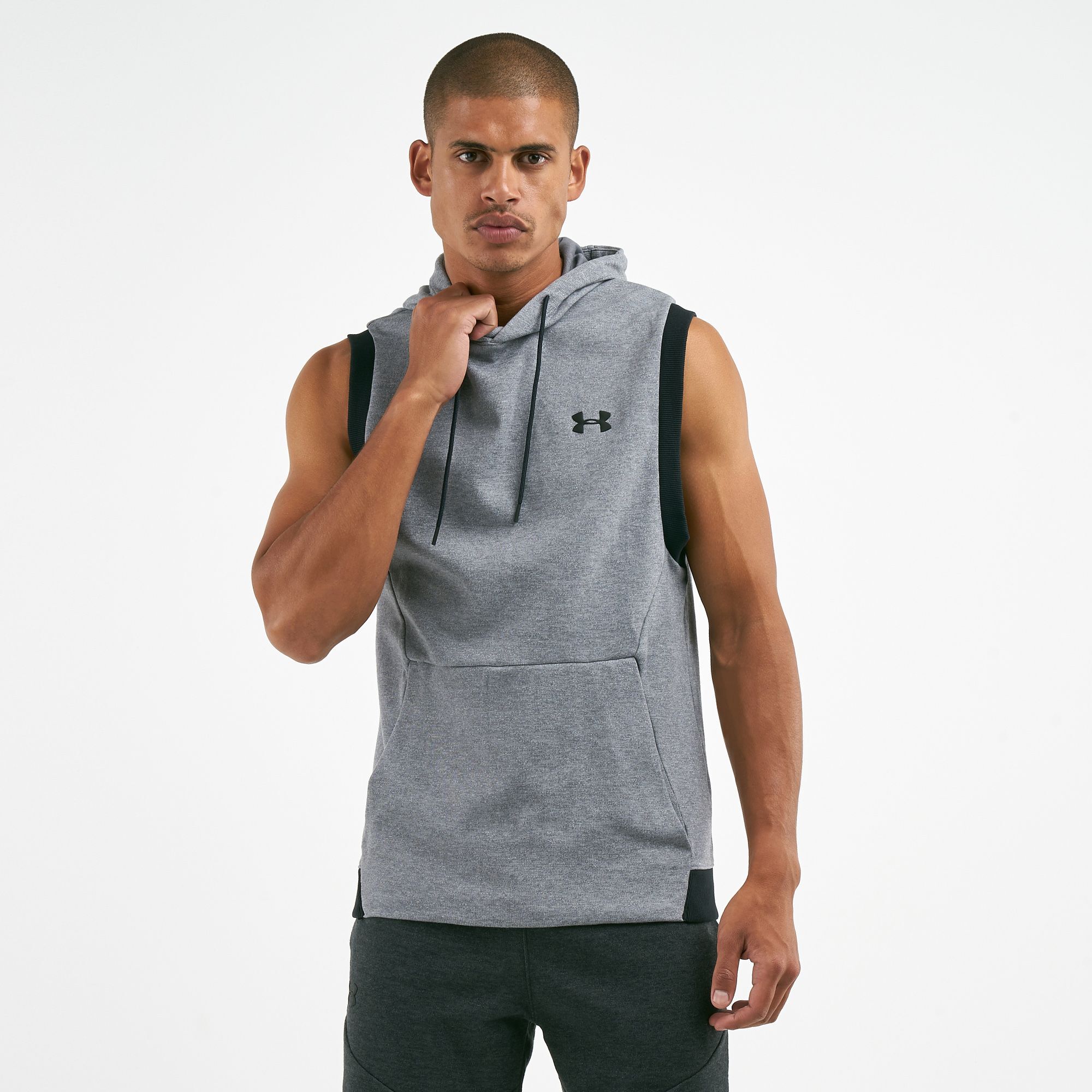 Buy Under Armour Men s Unstoppable Double Knit Hoodie Grey in KSA SSS
