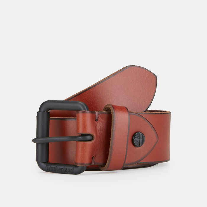 Roller-Buckle Buffalo Leather Belt Roller-Buckle Buffalo Leather Belt image number 0