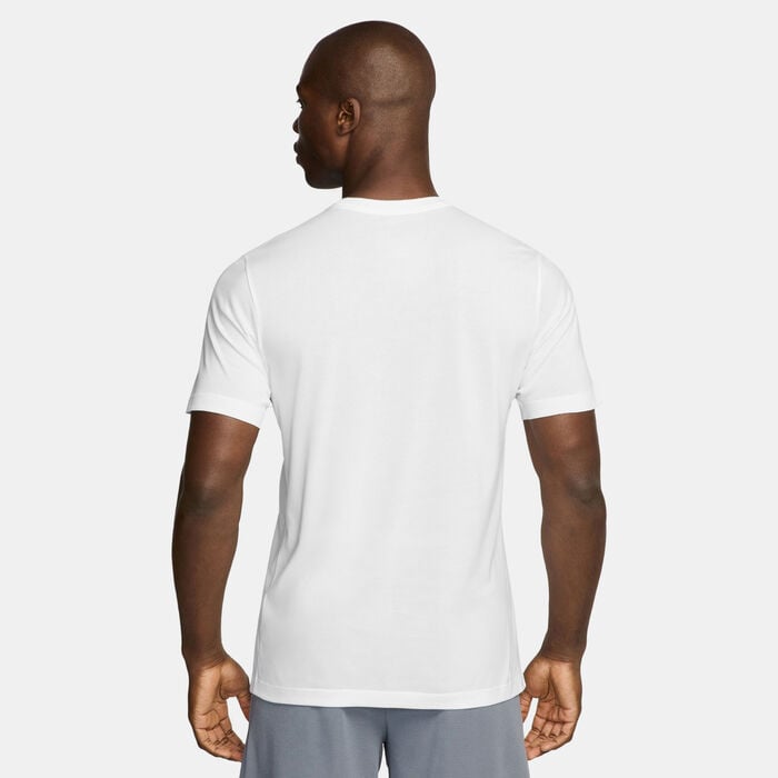 Nike Men's Dri-FIT Basketball T-Shirt White Nike Men's Dri-FIT Basketball T-Shirt White image number 1