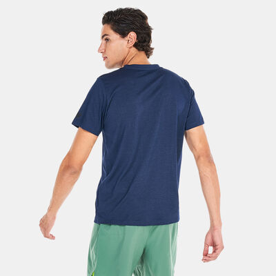 New Balance Men's Heathertech Graphic T-Shirt Blue