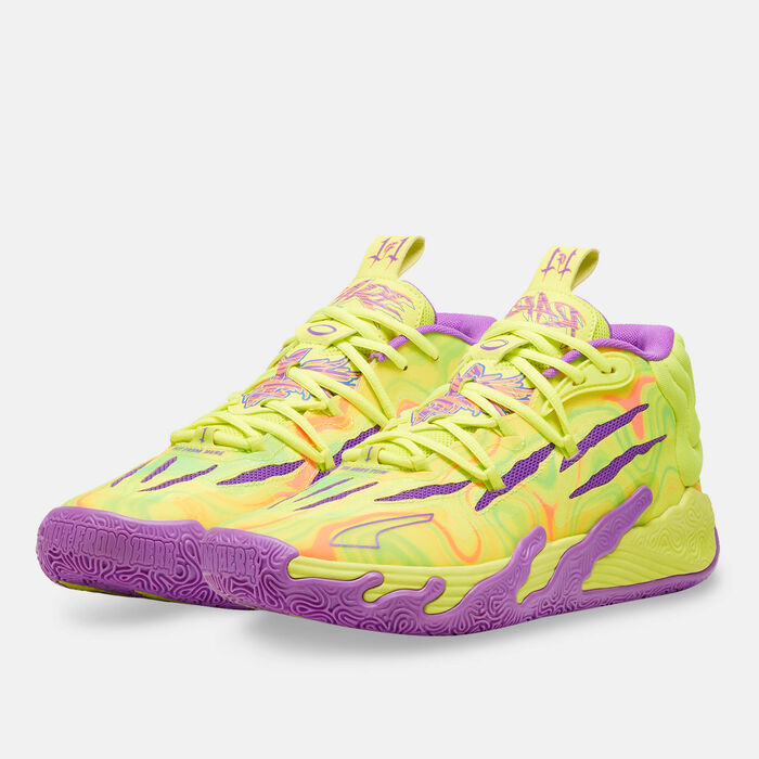 PUMA Men's MB.03 Basketball Shoes yellow PUMA Men's MB.03 Basketball Shoes yellow image number 1
