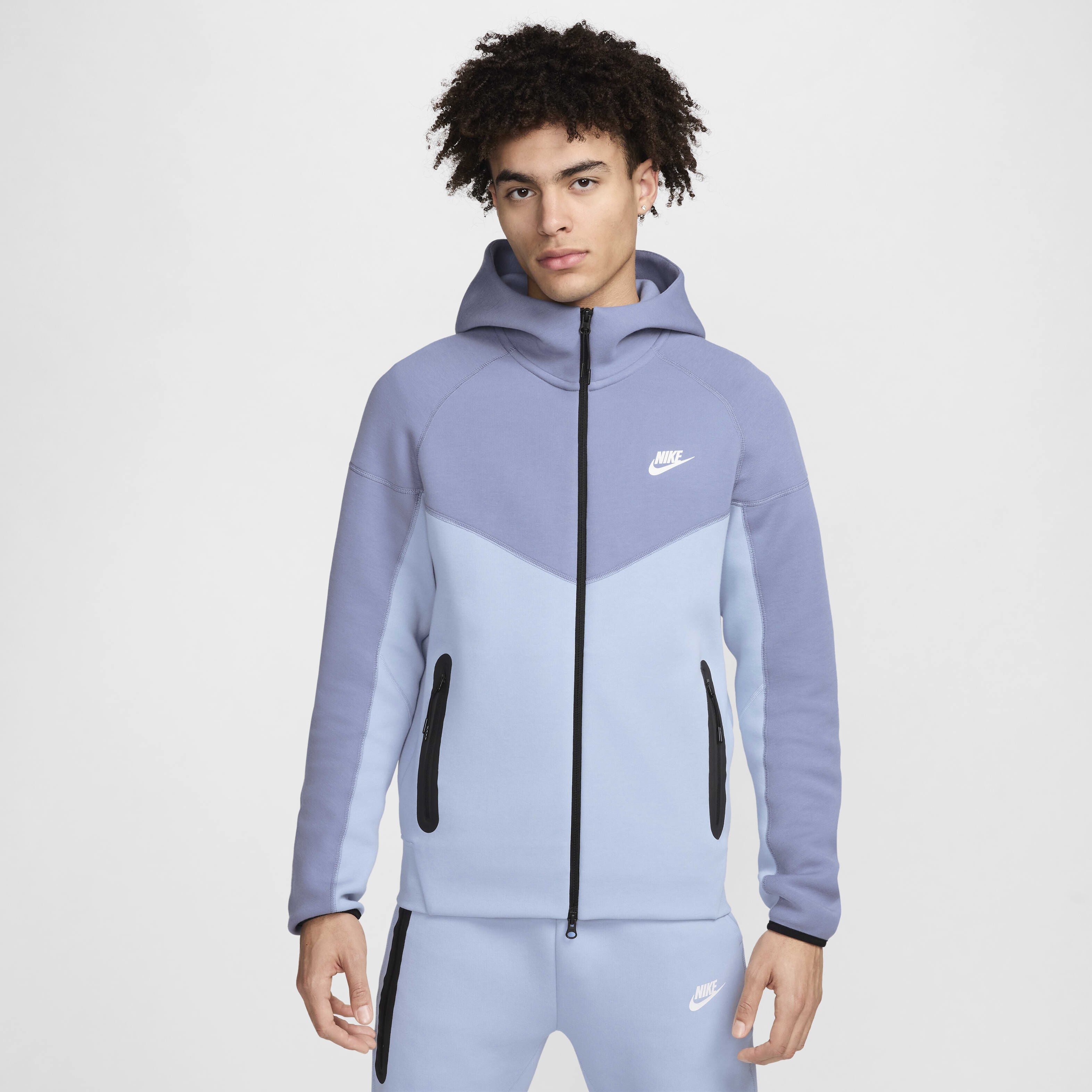 Men s Sportswear Tech Fleece Windrunner Full Zip Hoodie Blue Nike in KSA SSS