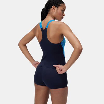 Speedo Women’s HyperBoom Splice One-Piece Swimsuit Blue