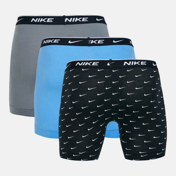 Nike Men's Logo Boxer Briefs (3 Pack) Black Nike Men's Logo Boxer Briefs (3 Pack) Black image number 1