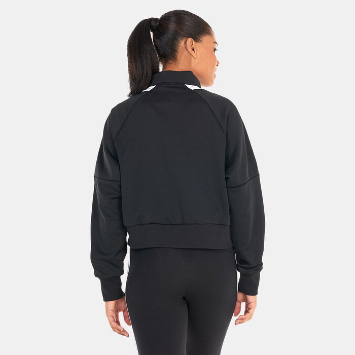 adidas Women's Track Sweatshirt Black adidas Women's Track Sweatshirt Black image number 1
