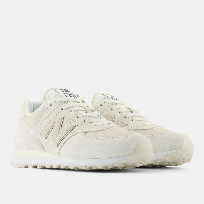 New Balance Women's 574+ Shoes Beige New Balance Women's 574+ Shoes Beige image number 1