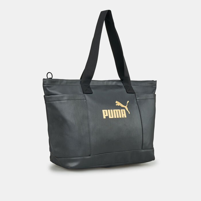 PUMA Women's Core Up Large Shopper Bag Black PUMA Women's Core Up Large Shopper Bag Black image number 2