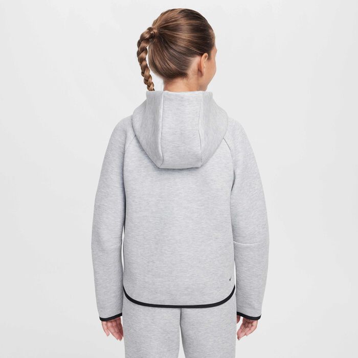 Nike Kids' Sportswear Tech Fleece Hoodie Grey image number 1