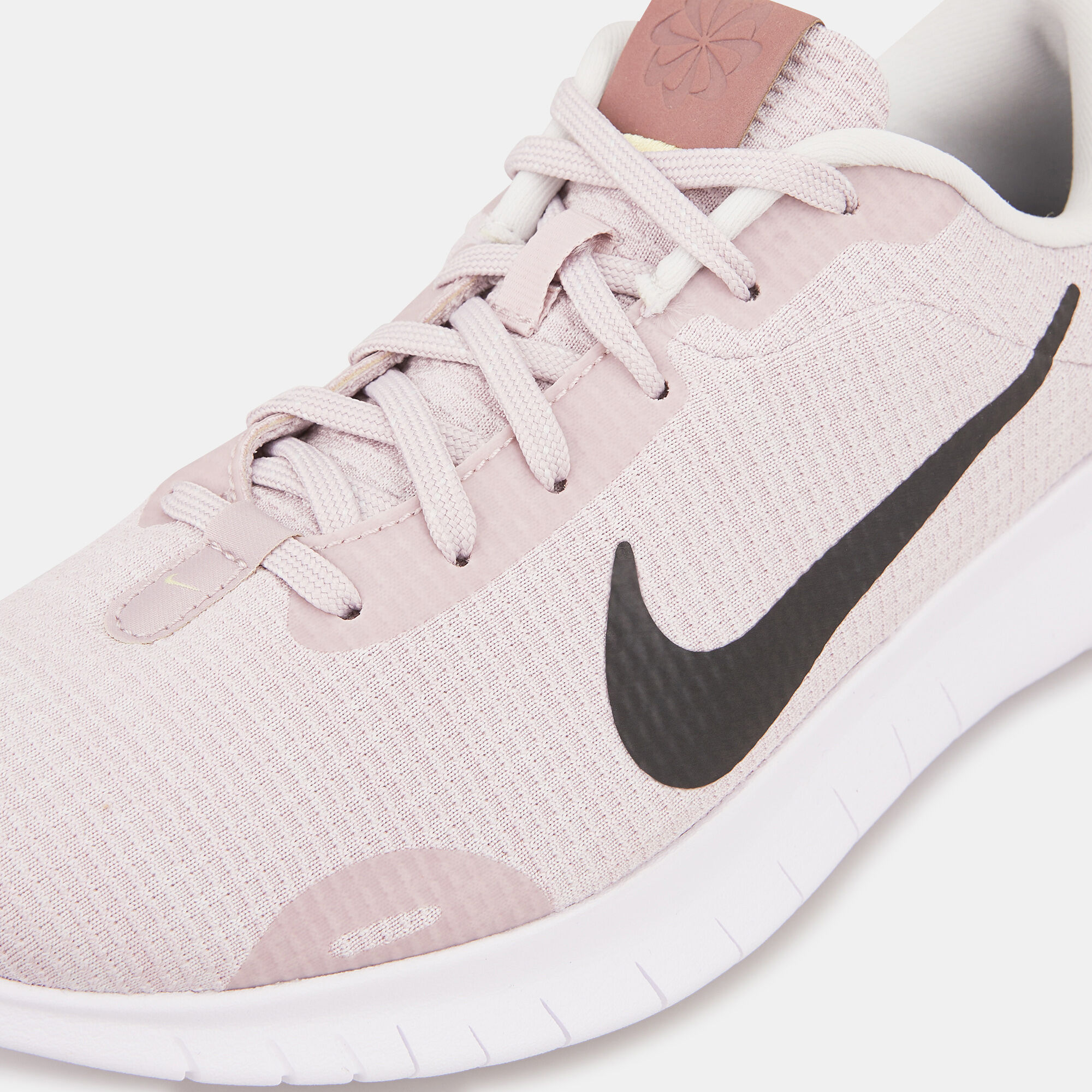 Nike flex contact women's running shoes rose gold top