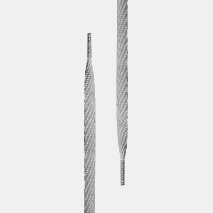 TUBELACES Flat Shoelaces (5 Pieces) Grey image number 1