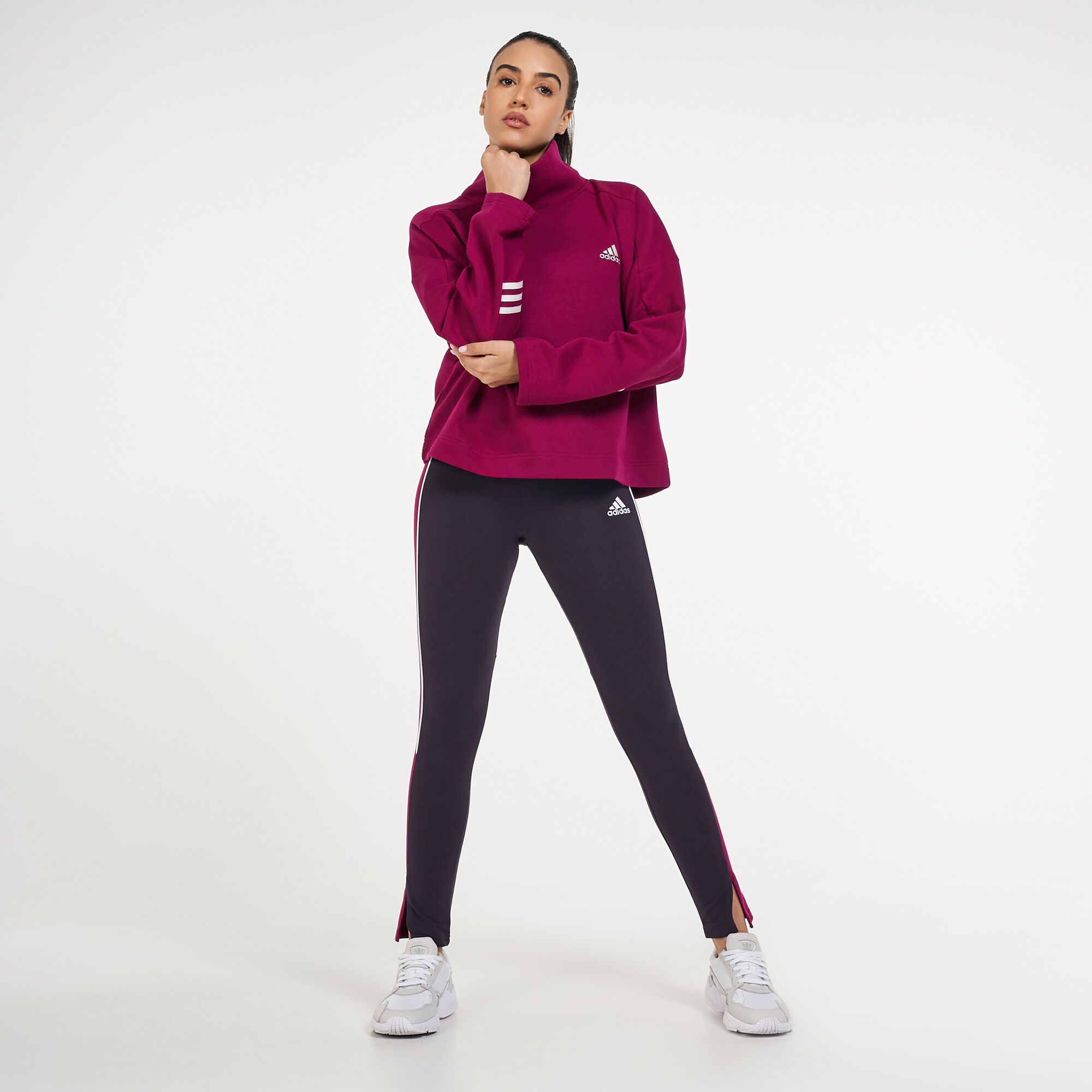 Adidas essentials comfort discount mock neck sweatshirt
