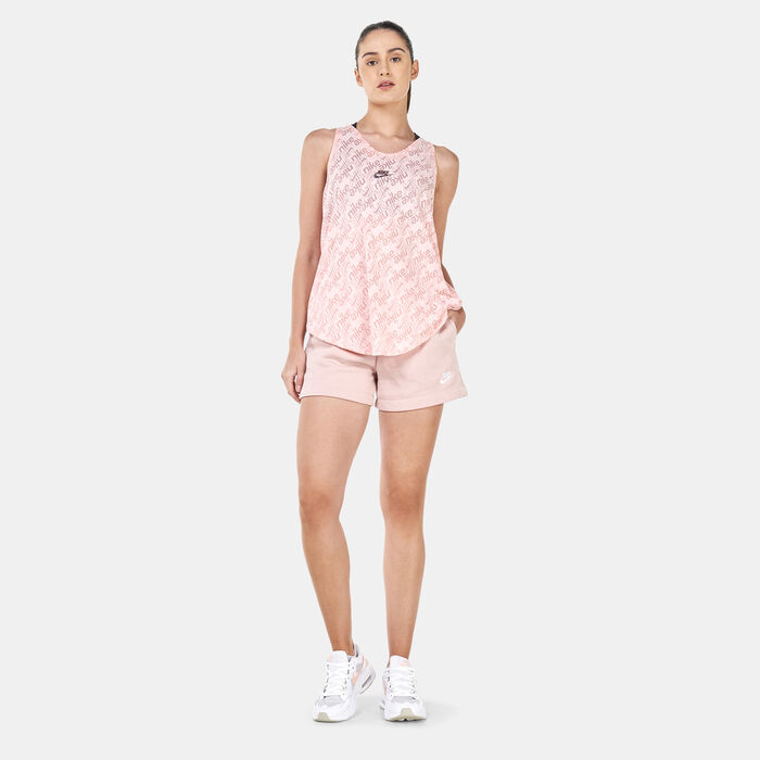 Nike Women's Sportswear Club Fleece Mid-Rise Shorts Beige Nike Women's Sportswear Club Fleece Mid-Rise Shorts Beige image number 2