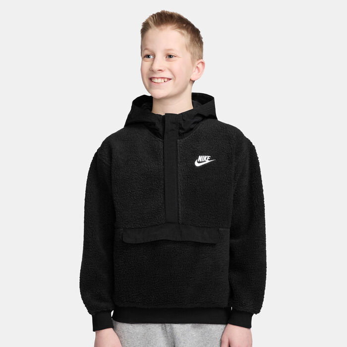 Nike Kids' Sportswear Club Fleece Hoodie Black Nike Kids' Sportswear Club Fleece Hoodie Black image number 0