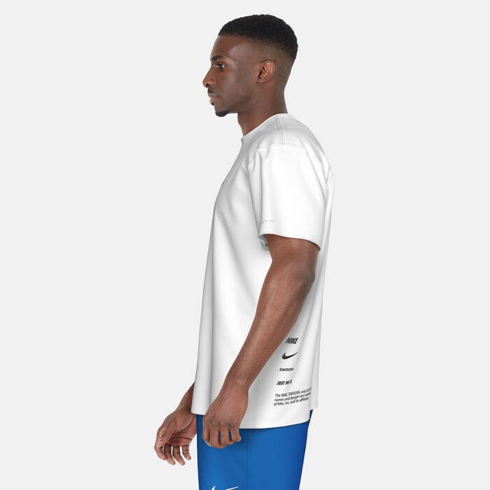 Nike Swim Men's Swim Better Icon Hydro Rashguard White Nike Swim Men's Swim Better Icon Hydro Rashguard White image number 4