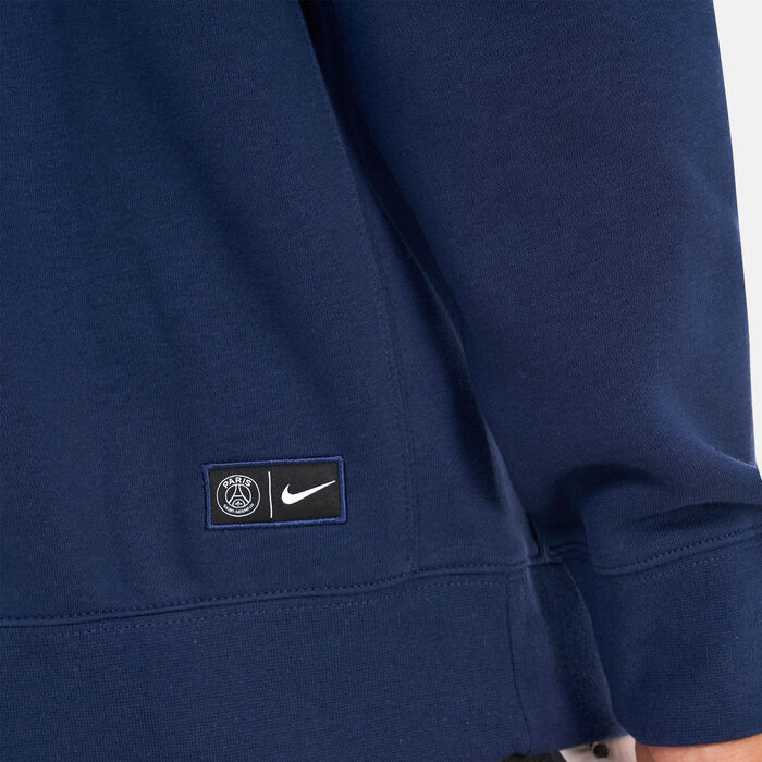 Nike Men's Paris Saint-Germain Club Fleece Pullover Hoodie Blue Nike Men's Paris Saint-Germain Club Fleece Pullover Hoodie Blue image number 3
