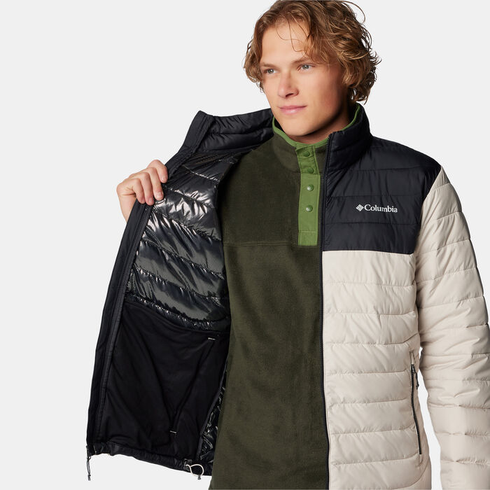 Columbia Men's Powder Lite II Full-Zip Hiking Jacket Beige Columbia Men's Powder Lite II Full-Zip Hiking Jacket Beige image number 4