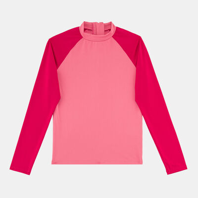 Sun and Sand Sports Kids' Swimming T-Shirt and Leggings Set Pink