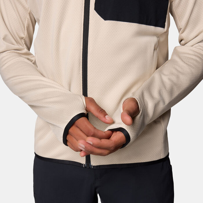 Columbia Men's Triple Canyon Grid Fleece II Full-Zip Jacket Brown image number 5