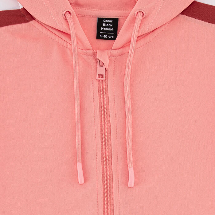 Sun and Sand Sports Kids' Zipper Hoodie Pink Sun and Sand Sports Kids' Zipper Hoodie Pink image number 2