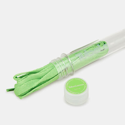 TUBELACES Flat Shoelaces Green