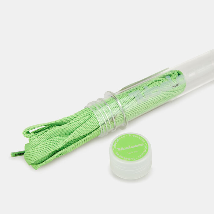 TUBELACES Flat Shoelaces Green image number 1