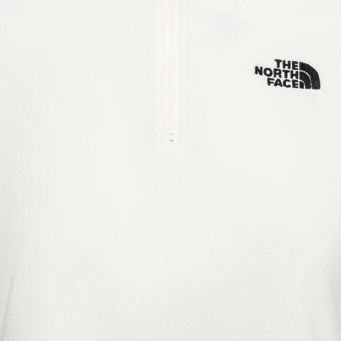 The North Face Women’s 100 Glacier 1/4-Zip Crop Top White The North Face Women’s 100 Glacier 1/4-Zip Crop Top White image number 2