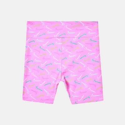 Nike Kids' Swoosh Logo Bike Shorts (Baby and Toddler) Pink